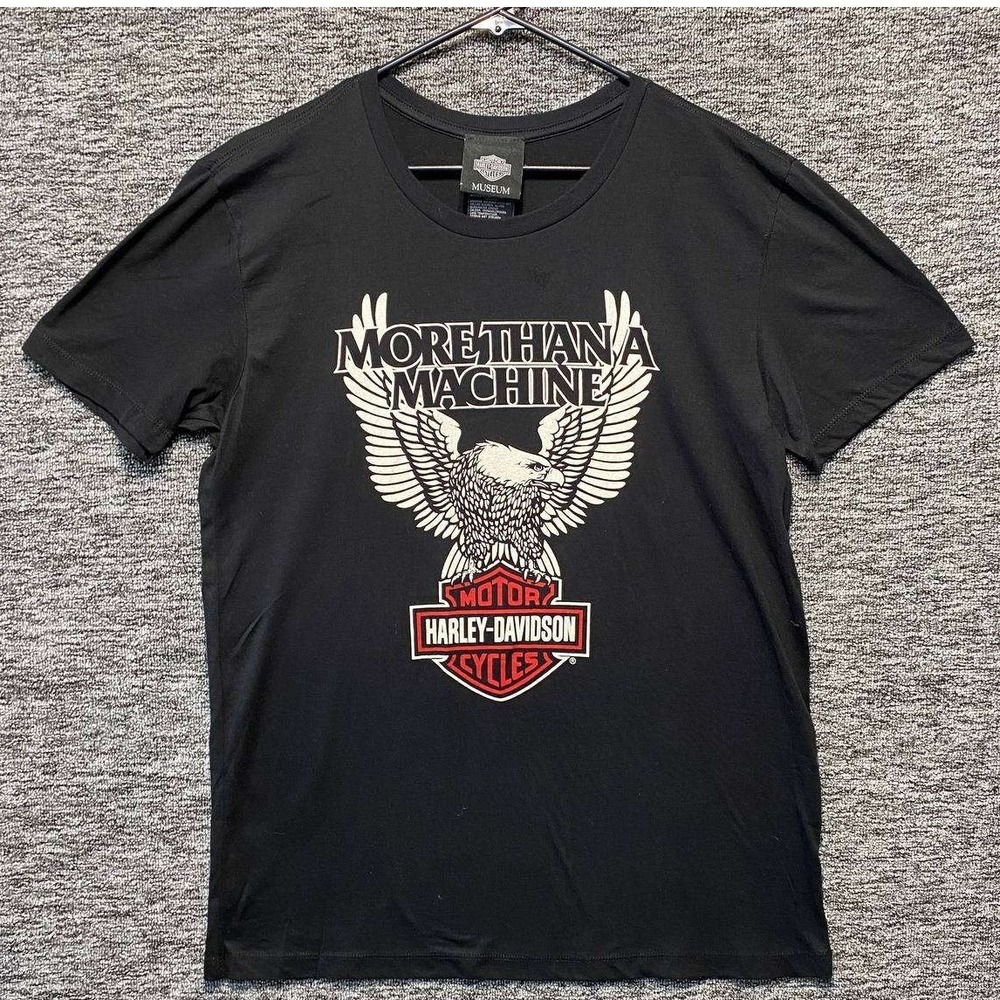 Harley Davidson Museum T Shirt Mens L Black Eagle More Than A Machine Graphic T